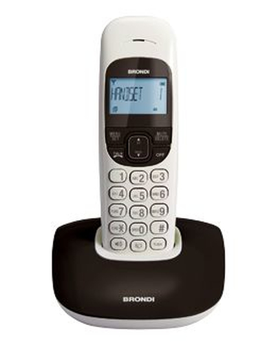 BRONDI TELEFONO CORDLESS NICE NERO/BIANCO