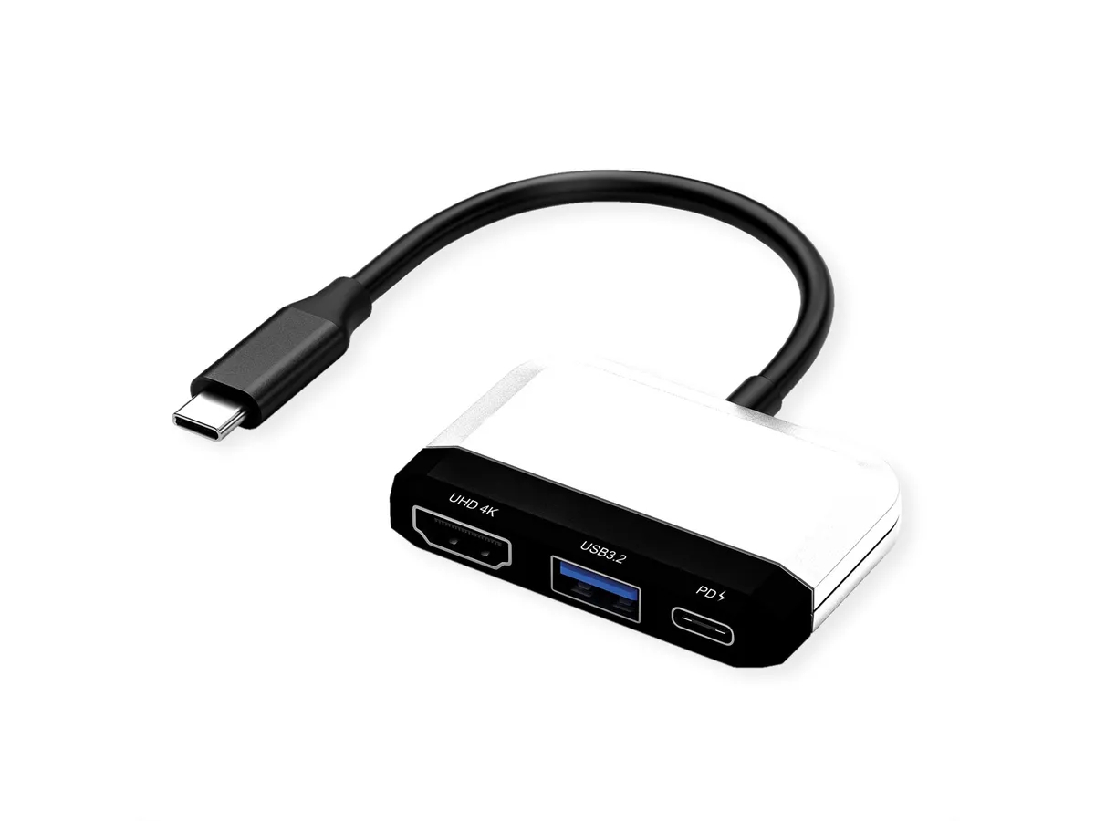 VALUE USB DOCKING STATION TYPE C, HDMI, 4K30, 1X USB A + 1X C (PD)