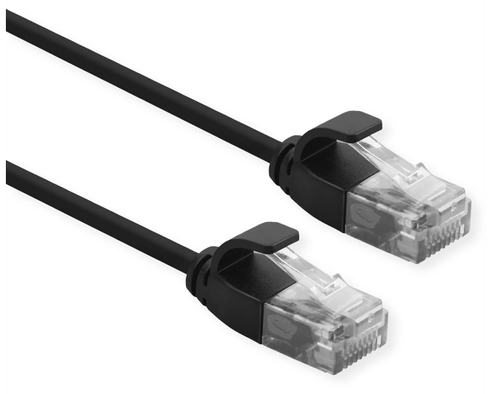 ROLINE CAVO UTP DATA CENTER PATCHCORD CAT.6A/CLASS EA, LSOH, SLIM, NERO, 0.3M