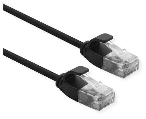 ROLINE CAVO UTP DATA CENTER PATCHCORD CAT.6A/CLASS EA, LSOH, SLIM, NERO, 0.5M
