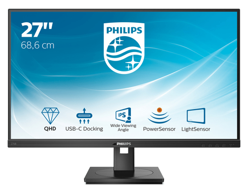 PHILIPS MONITOR 27 LED IPS 16:9 QHD 350 CDM, USB-C 90w, PIVOT, DP/HDMI, MULTIMEDIALE