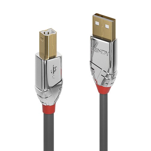 LINDY CAVO USB 2.0 A/B CROMO LINE 3M