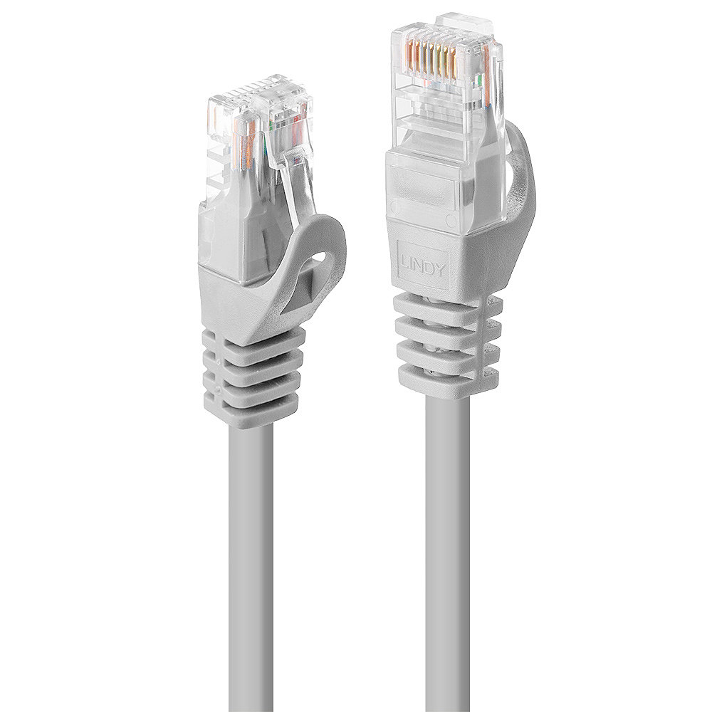 LINDY CAVO DI RETE CAT.6 U UTP BASIC 3MT CONNETTORE RJ45 NON SCHERMATO GRIGIO