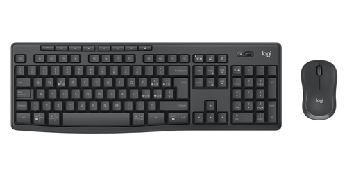 LOGITECH BUNDLE TASTIERA WIRELESS+MOUSE DESKTOP MK370 SILENT COMBO, USB, LAYOUT ITA, COLORE NERO