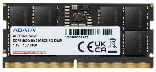 ADATA RAM SO-DIMM 24GB DDR5 5600MHZ 1.1V