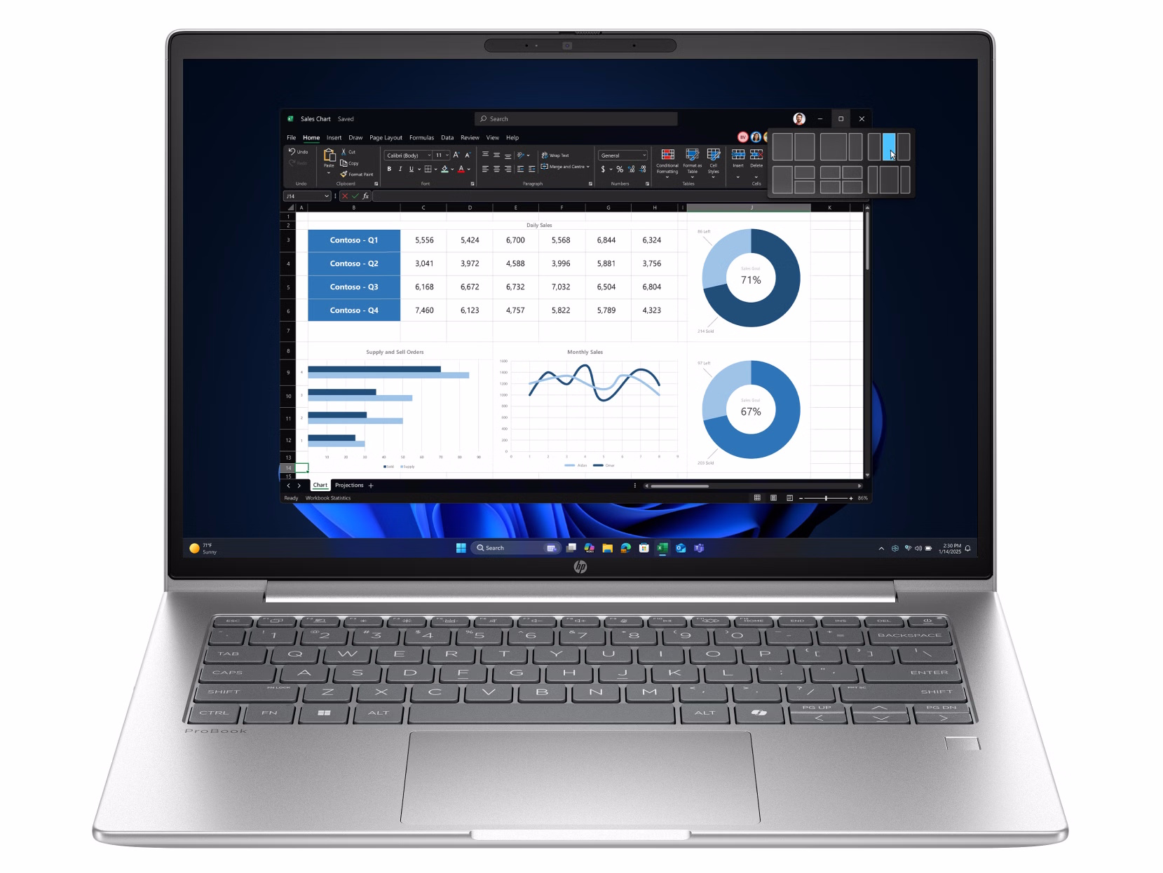 HP NB PROBOOK 4 G1I 14 ULTRA 5-225U 16GB 512GB 14 WIN 11 PRO 3YW