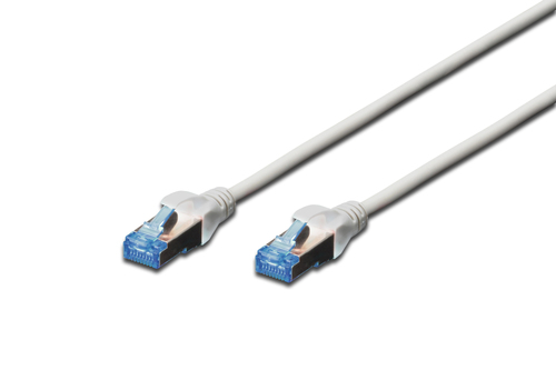 DIGITUS CAVO DI RETE F/UTP, CAT 5E, SCHERMATO, 1MT, GRIGIO