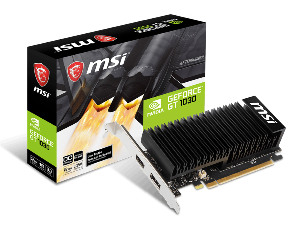 MSI VGA GEFORCE GT 1030, GT 1030 2GHD4 LP OC, 2GB GDDR4, DP/HDMI