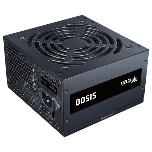 ITEK ALIMENTATORE SI500 - 500W,  EFFICIENZA 80+, PFC ATTIVO, 12CM SILENT FAN