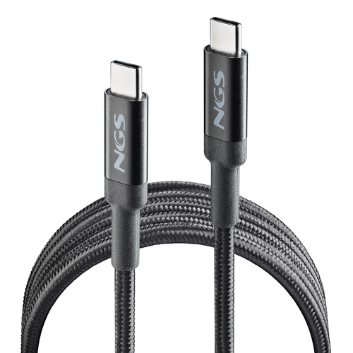 NGS CAVO DI RICARICA RAPIDA FINO A  100W, DA USB C A USB C, LUNGHEZZA 2 M