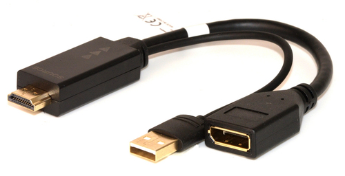 LINK ADATTATORE ATTIVO HDMI MAS - DISPLAYPORT 1.2 FEM E CONNETTORE USB 4K PER PC/NB HDMI A VIDEO DIS