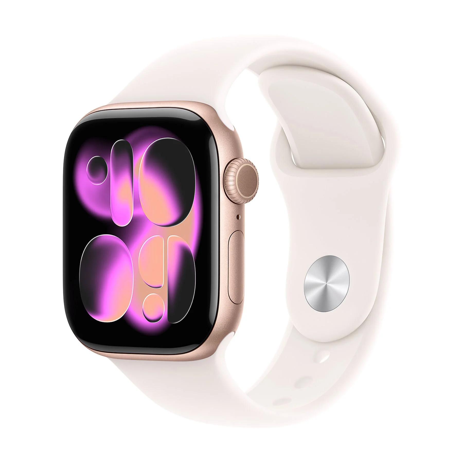 APPLE WATCH SERIES 11GPS42MMROSE GOLD ALUMINIUM CASE WITH LIGHT BLUSH SPORT BAND, M/L