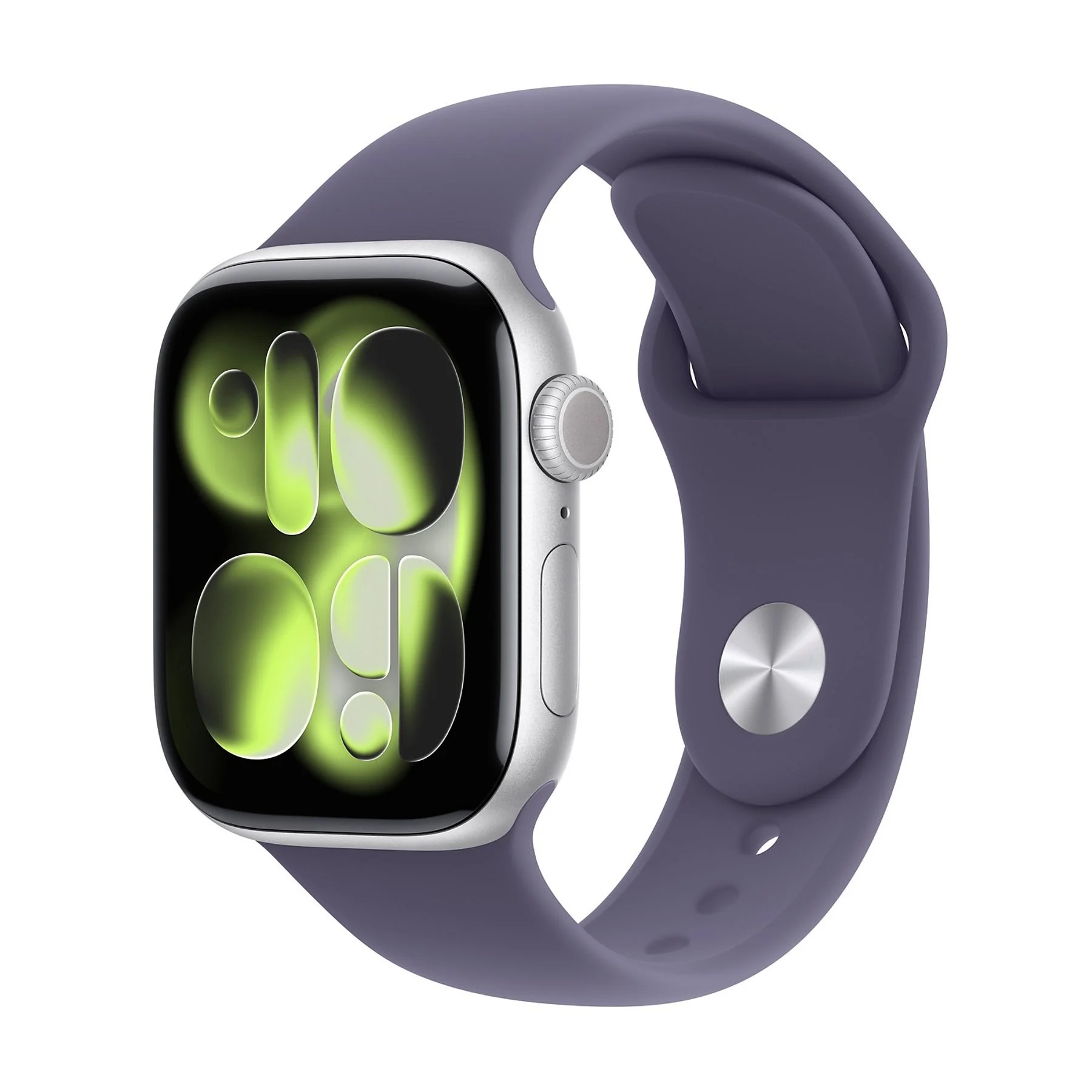 APPLE WATCH SERIES 11GPS42MMSILVER ALUMINIUM CASE WITH PURPLE FOG SPORT BAND, M/L