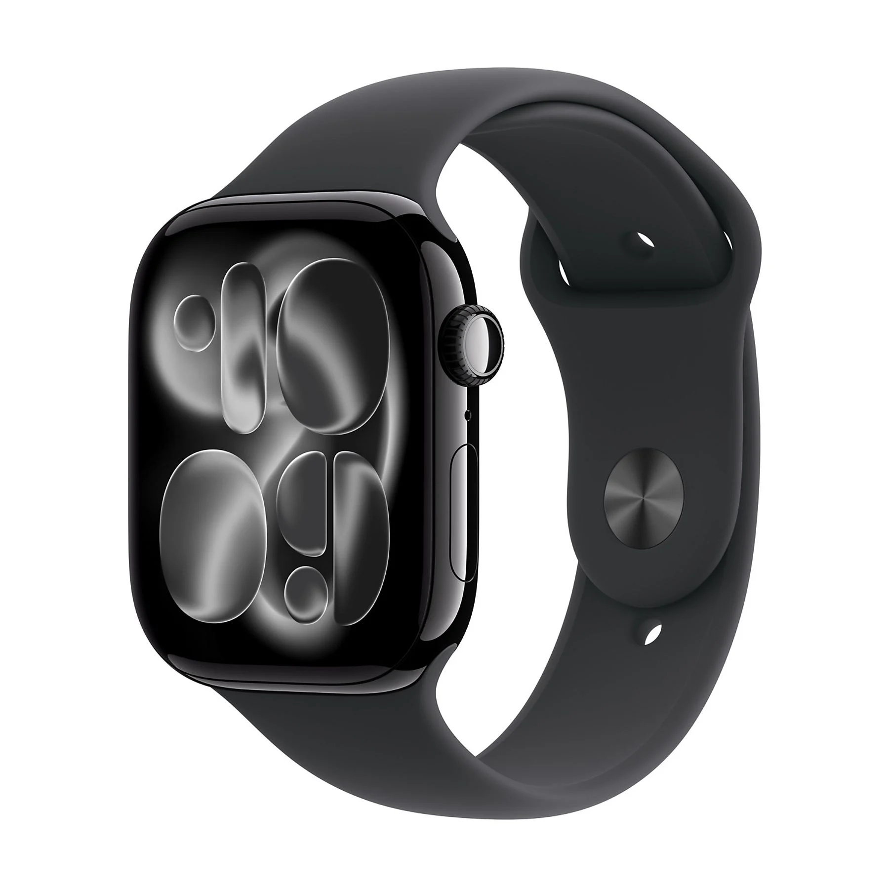 APPLE WATCH SERIES 11GPS46MMJET BLACK ALUMINIUM CASE WITH BLACK SPORT BAND, S/M