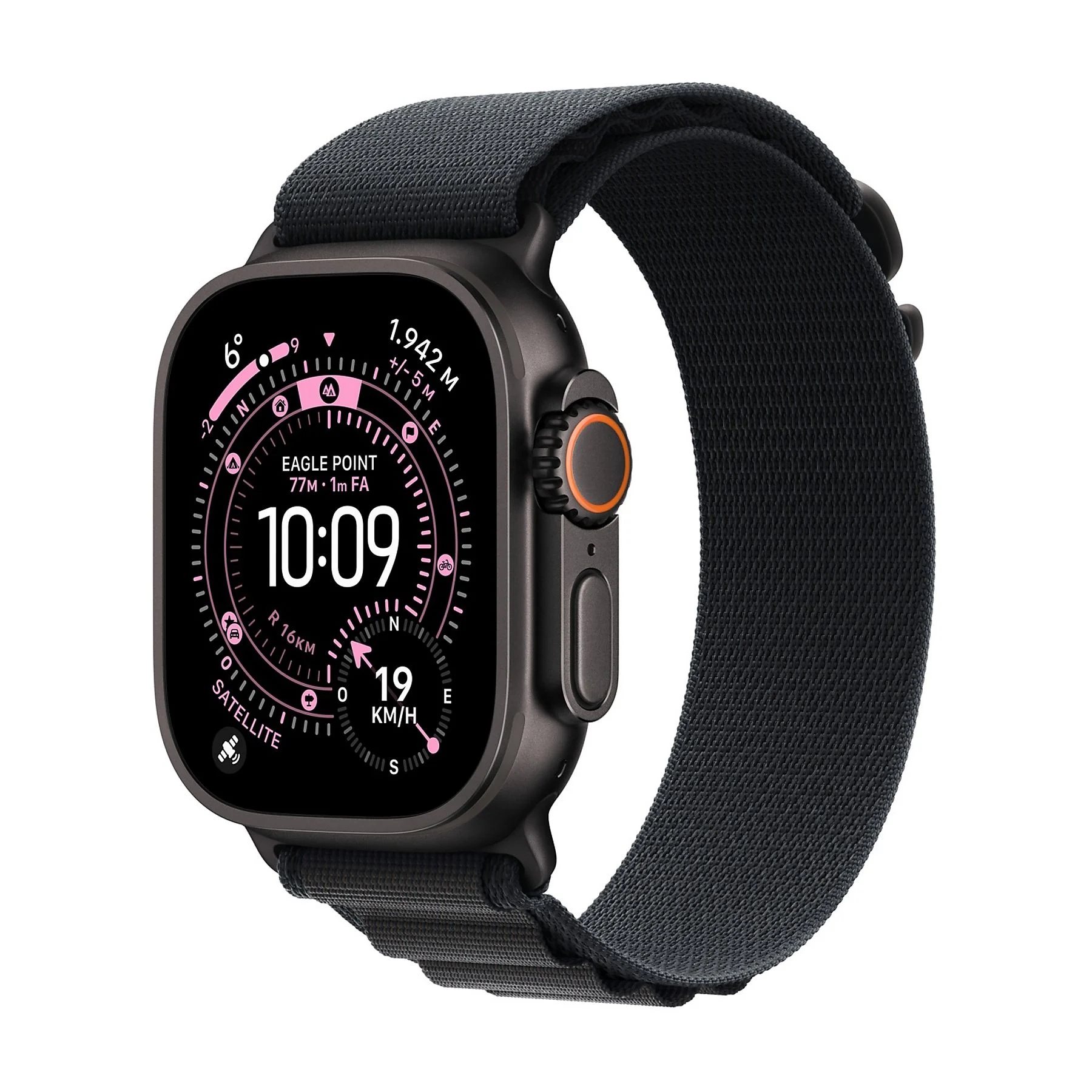 APPLE WATCH ULTRA 3GPS E CELLULAR49MMBLACK TITANIUM CASE WITH BLACK ALPINE LOOP, LARGE