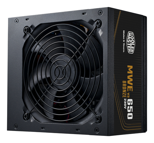 COOLER MASTER ALIMENTATORE MWE BRONZE 650 V3 650W 80+ BRONZE ATX 3.1 120MM FAN