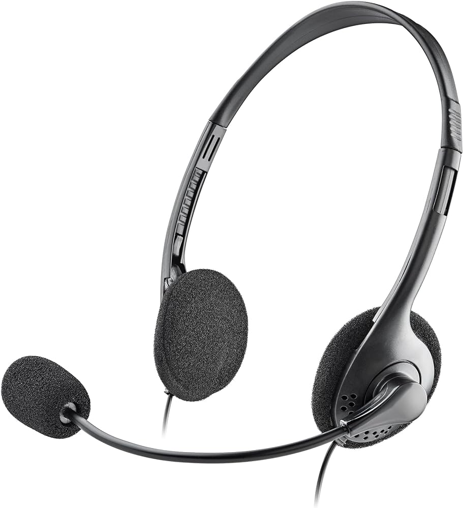 NGS CUFFIE CON MICROFONO REGOLABILE, CONNES AUDIO 3,5mm+ADATTATORE DOPPIO JACK 3,5mm,CAVO1,5M