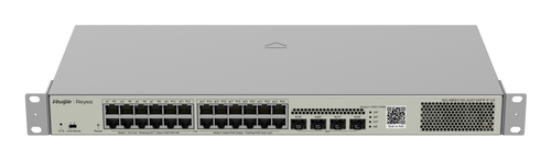 REYEE SWITCH POE 28 PORTE GIGABIT, LAYER 2, CLOUD MANAGED, POE BUDGET, 370W