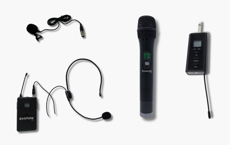 EMPIRE MEDIA KIT RICEVITORE UHF + MIC ICE + MIC NECK