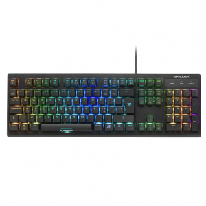 SHARKOON TASTIERA GAMING MECCANICA SKILLER MECH SGK30, SWITCH RED, LAYOUT ITA, RGB PERSONALIZZABILE